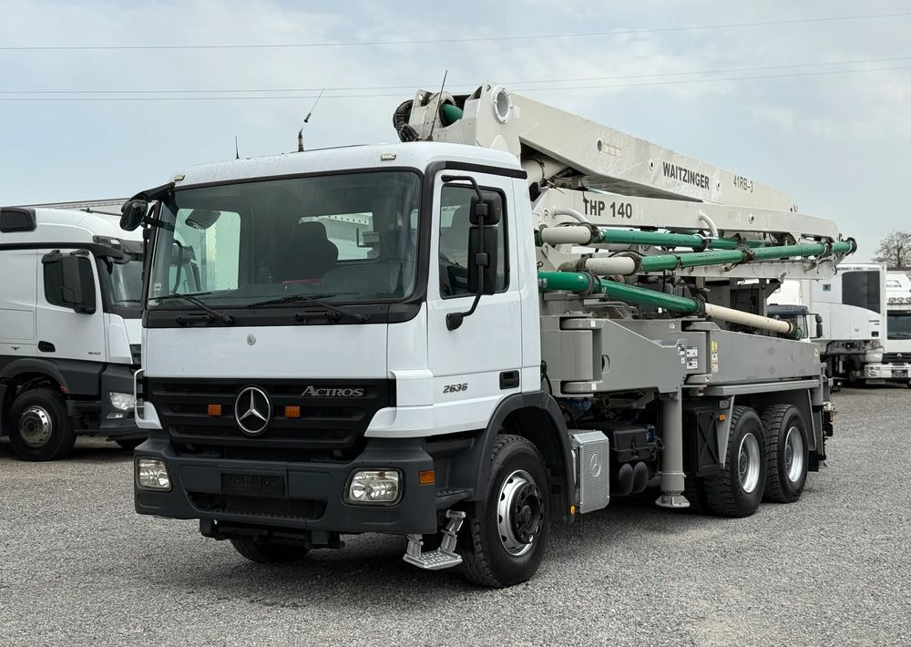 Mercedes-Benz ACTROS 2636 6X4 36 M WAITZINGER - Camión bomba de hormigón: foto 1 Mercedes-Benz ACTROS 2636 6X4 36 M WAITZINGER - Camión bomba de hormigón: foto 1