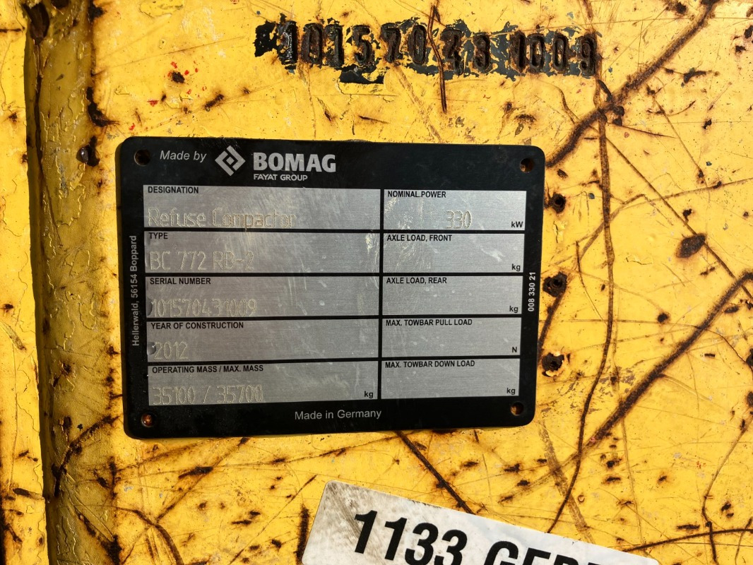BOMAG DE BC 772 RB-2 Stage IIIa/Tier 3 - Compactador: foto 3 BOMAG DE BC 772 RB-2 Stage IIIa/Tier 3 - Compactador: foto 3