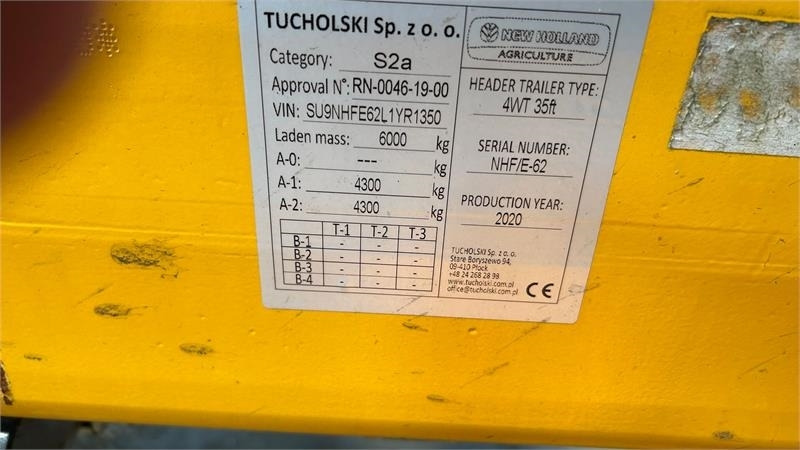 New Holland 4 hjulet skærebordsvogn  - Carro de cosechadora: foto 3 New Holland 4 hjulet skærebordsvogn  - Carro de cosechadora: foto 3