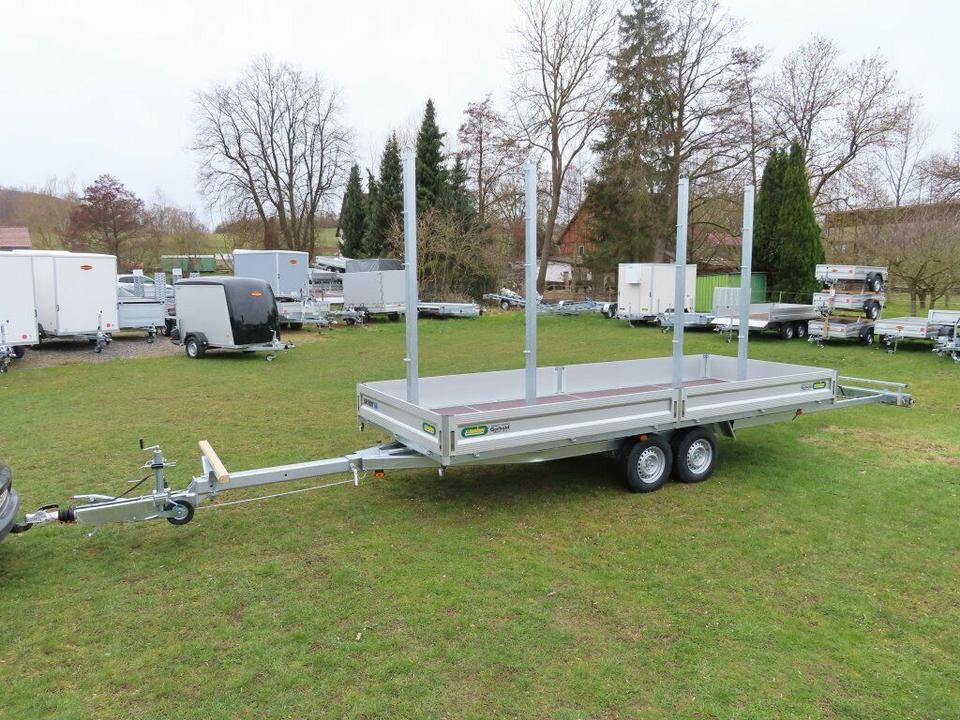 Langmaterialanhänger Unsinn LM 3554-14-2040 Deichsel ausziehbar - Remolque plataforma/ Caja abierta: foto 2 Langmaterialanhänger Unsinn LM 3554-14-2040 Deichsel ausziehbar - Remolque plataforma/ Caja abierta: foto 2