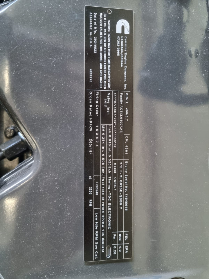 Cummins QSB6.7 CM850 CM2850 CPL4961 - Motor para Maquinaria de construcción: foto 5 Cummins QSB6.7 CM850 CM2850 CPL4961 - Motor para Maquinaria de construcción: foto 5