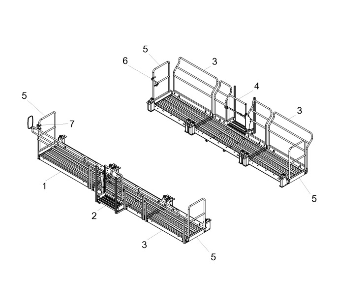 Sennebogen 840 E series complete gallery set new - Bastidor/ Chasis para Manipulador de materiales: foto 3 Sennebogen 840 E series complete gallery set new - Bastidor/ Chasis para Manipulador de materiales: foto 3
