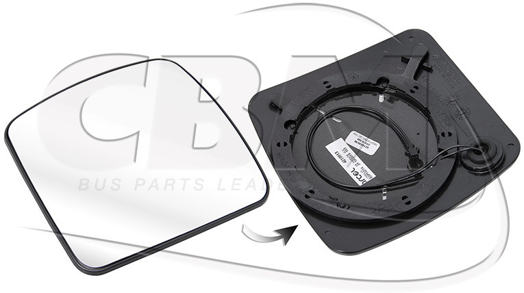 ARCOL GLASS WITH CONNECTOR - ZF (4166338206) - Espejo retrovisor para Autobús: foto 1 ARCOL GLASS WITH CONNECTOR - ZF (4166338206) - Espejo retrovisor para Autobús: foto 1