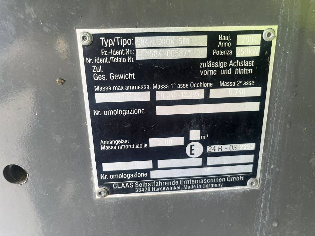 Cosechadora de granos Claas Lexion 560 TT: foto 14 Cosechadora de granos Claas Lexion 560 TT: foto 14