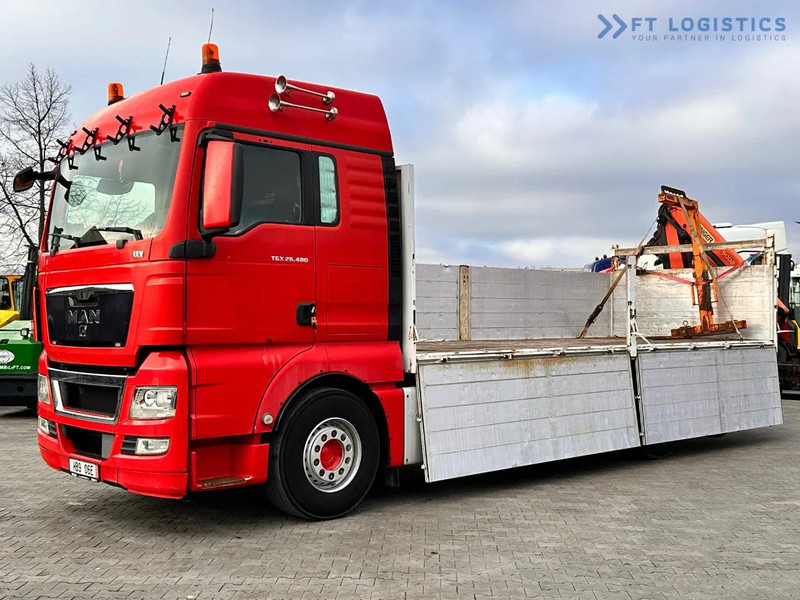 MAN TGX 26.480 Ciężarówka burtowa MAN TGX 26.480 6X2 / PALFINGER PK9002-EH B Crane / 80% Michelin - Camión grúa: foto 2 MAN TGX 26.480 Ciężarówka burtowa MAN TGX 26.480 6X2 / PALFINGER PK9002-EH B Crane / 80% Michelin - Camión grúa: foto 2