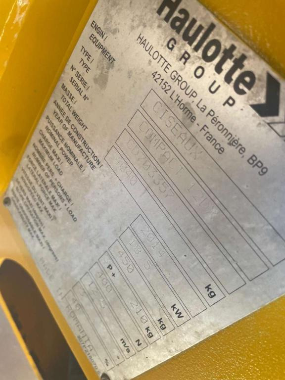 Plataforma de tijeras Haulotte COMPACT 12DX: foto 8