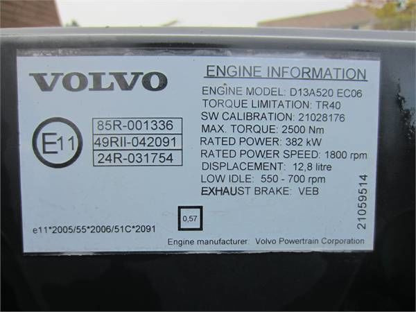 Volvo D13A 520 HP VEB E5 Volvo FH 13 - Motor para Camión: foto 3 Volvo D13A 520 HP VEB E5 Volvo FH 13 - Motor para Camión: foto 3