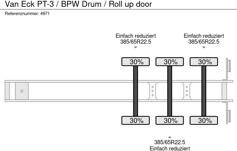 Semirremolque caja cerrada Van Eck PT-3 / BPW Drum / Roll up door: foto 8 Semirremolque caja cerrada Van Eck PT-3 / BPW Drum / Roll up door: foto 8