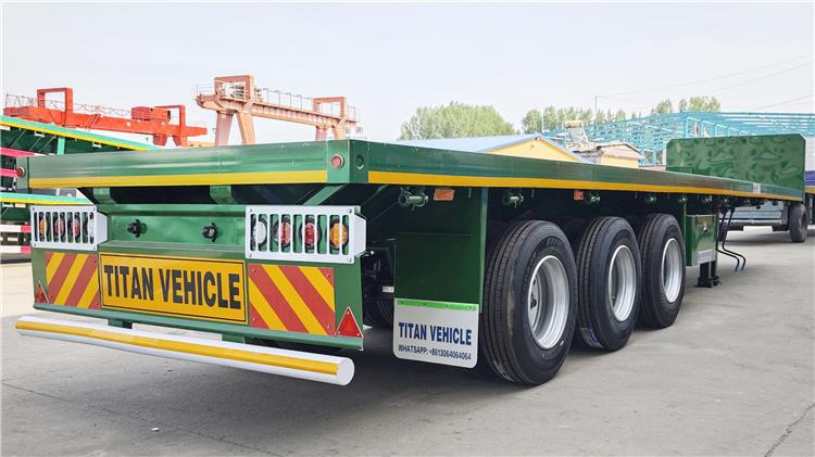 TITAN 2025 New 3 Axle Flatbed Trailer for Sale In Guyana - Semirremolque chasis: foto 3 TITAN 2025 New 3 Axle Flatbed Trailer for Sale In Guyana - Semirremolque chasis: foto 3
