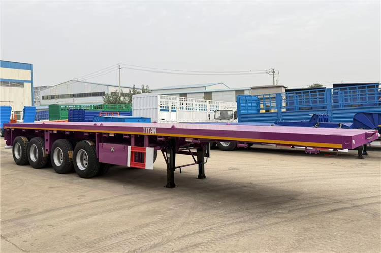 TITAN 4 Axle 40ft Flatbed Semi Trailer for Sale In Guam - Semirremolque plataforma/ Caja abierta: foto 5 TITAN 4 Axle 40ft Flatbed Semi Trailer for Sale In Guam - Semirremolque plataforma/ Caja abierta: foto 5