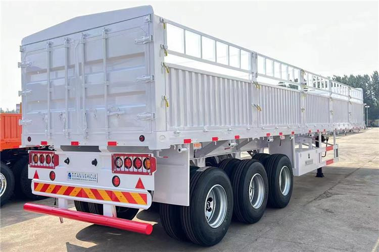 TITAN Tri Axle 60 Ton Fence Cargo Semi Trailer for Sale In Guinea - Semirremolque transporte de ganado: foto 3 TITAN Tri Axle 60 Ton Fence Cargo Semi Trailer for Sale In Guinea - Semirremolque transporte de ganado: foto 3