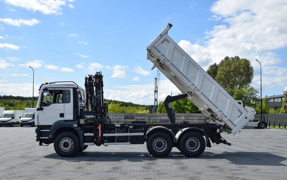 Leasing de  MAN TGS 33.360 / 6x4 / HDS HIAB 122 E-2 HIDUO / STEROWANIE RADIOWE / WYWROTKA / HYDROBURTA / AUTOMAT / KLIMA / TEMPOMAT / KAMERA COFANIA / SPROWADZONY MAN TGS 33.360 / 6x4 / HDS HIAB 122 E-2 HIDUO / STEROWANIE RADIOWE / WYWROTKA / HYDROBURTA / AUTOMAT / KLIMA / TEMPOMAT / KAMERA COFANIA / SPROWADZONY: foto 12