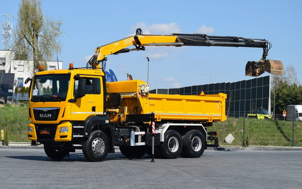 MAN TGS 26.400 / 6x4 / EURO 6 / UDT / HDS FASSI 165 / WYSUW x3 / ROTATOR / CHWYTAK / STEROWANIE RADIOWE / WZMOCNIONA RAMA / WYWROTKA / HYDROBURTA / AUTOMAT / 2017 / NOWE OPONY - 100% / NISKI PRZEBIEG - Otra maquinaria: foto 1 MAN TGS 26.400 / 6x4 / EURO 6 / UDT / HDS FASSI 165 / WYSUW x3 / ROTATOR / CHWYTAK / STEROWANIE RADIOWE / WZMOCNIONA RAMA / WYWROTKA / HYDROBURTA / AUTOMAT / 2017 / NOWE OPONY - 100% / NISKI PRZEBIEG - Otra maquinaria: foto 1