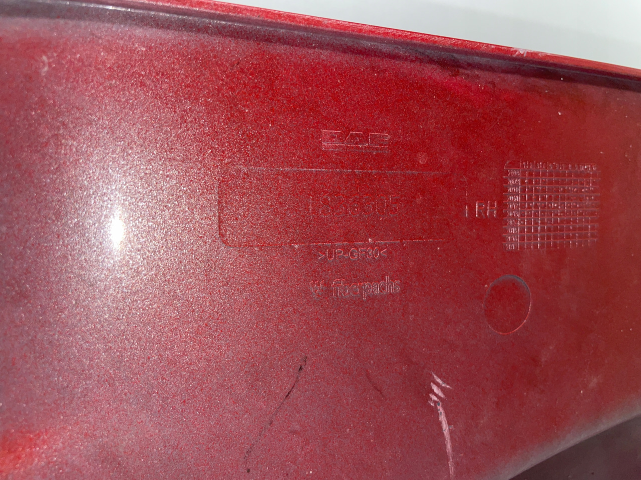 STOPNICA STOPIEŃ DAF XF 105 1836305 - Peldaño para Camión: foto 3 STOPNICA STOPIEŃ DAF XF 105 1836305 - Peldaño para Camión: foto 3