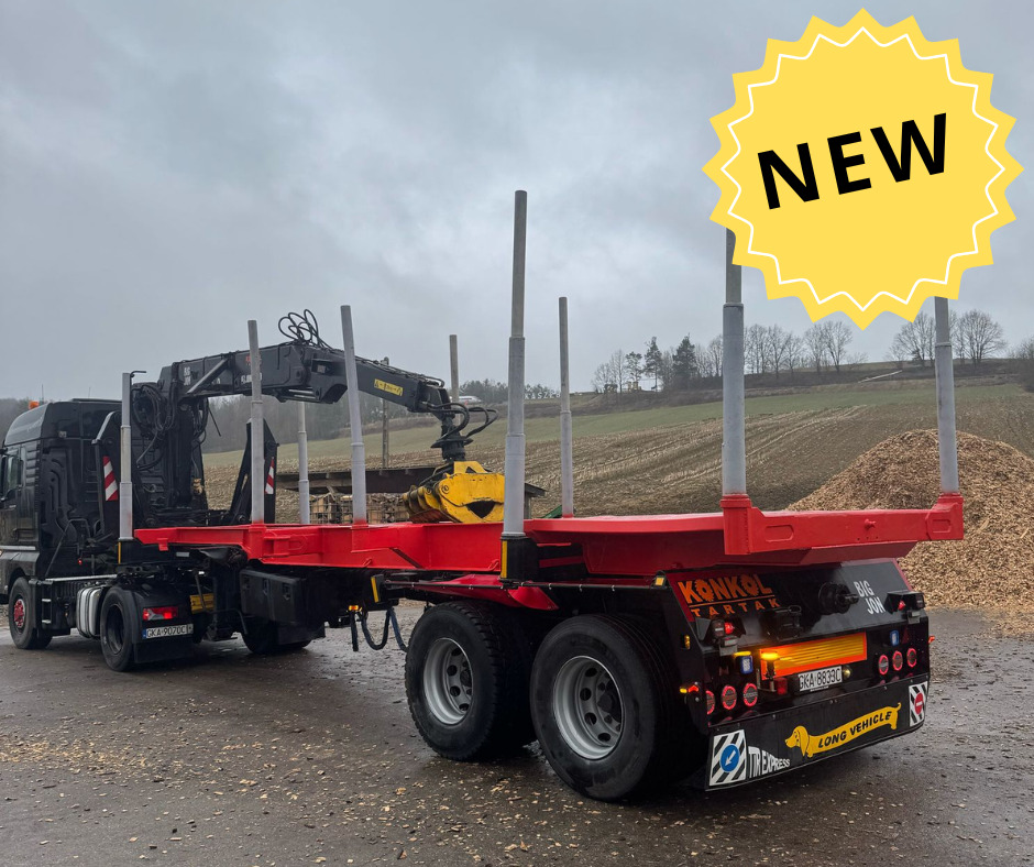 NACZEPA Z DŹWIGIEM DO DREWNA - Semirremolque maderero: foto 4 NACZEPA Z DŹWIGIEM DO DREWNA - Semirremolque maderero: foto 4