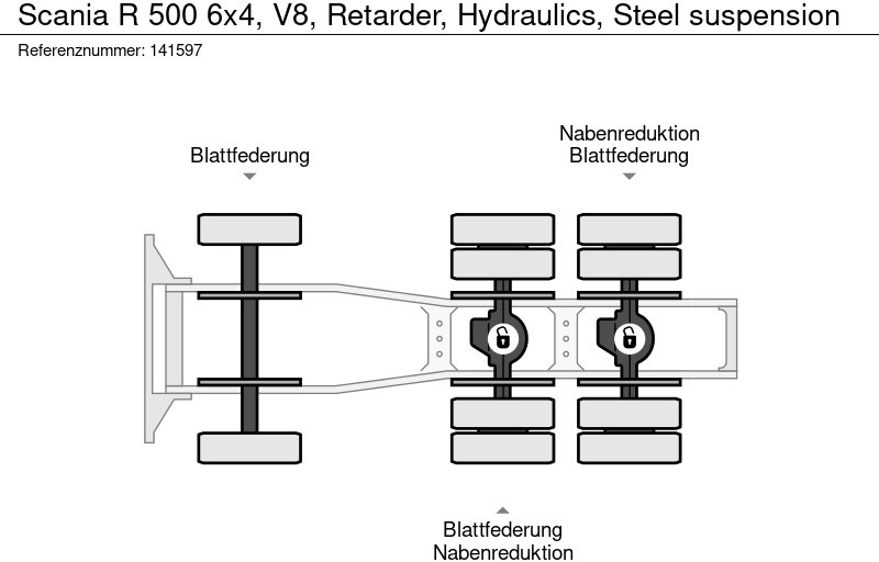 Cabeza tractora Scania R 500 6x4, V8, Retarder, Hydraulics, Steel suspension: foto 16