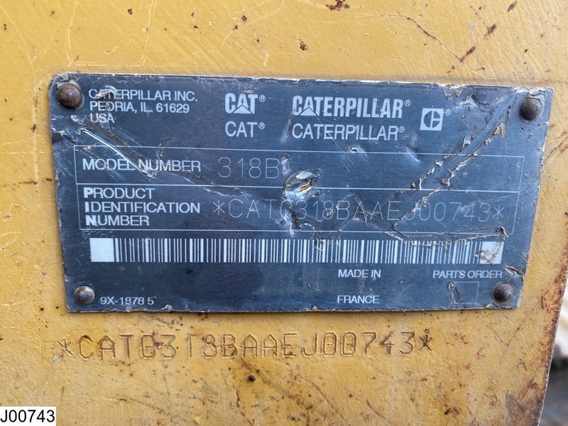 Caterpillar 318 B 86 KW, Crawler Excavator - Excavadora de cadenas: foto 3 Caterpillar 318 B 86 KW, Crawler Excavator - Excavadora de cadenas: foto 3