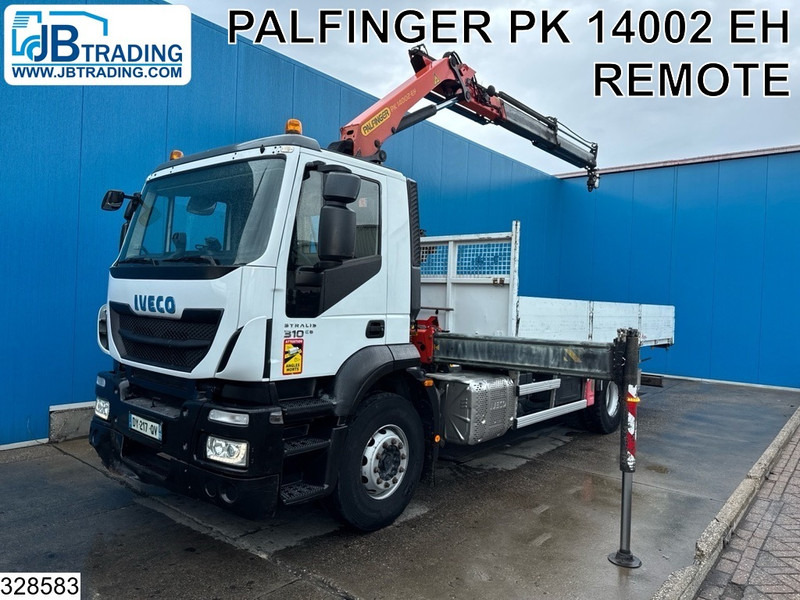 Iveco Stralis 310 EURO 6, Palfinger, Leaf spring - Camión caja abierta, Camión grúa: foto 1 Iveco Stralis 310 EURO 6, Palfinger, Leaf spring - Camión caja abierta, Camión grúa: foto 1