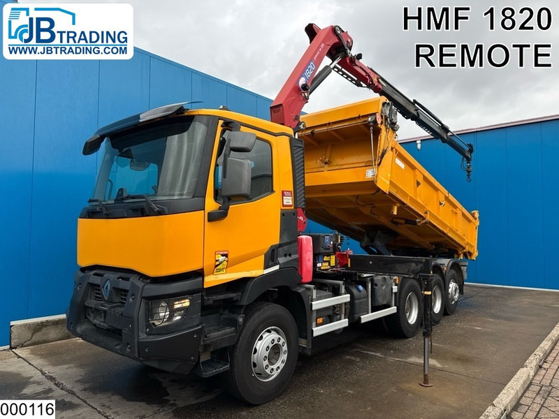 Renault C 430 8x4, EURO 6, HMF, Garnier - Camión volquete, Camión grúa: foto 1 Renault C 430 8x4, EURO 6, HMF, Garnier - Camión volquete, Camión grúa: foto 1