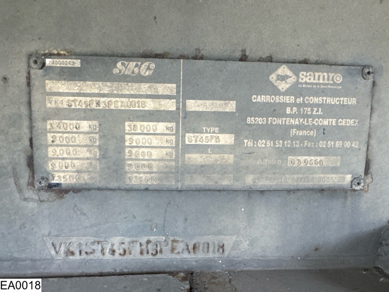 Samro open laadbak - Semirremolque plataforma/ Caja abierta: foto 4 Samro open laadbak - Semirremolque plataforma/ Caja abierta: foto 4