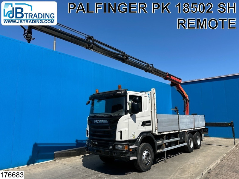 Scania G 440 6X4, EURO 6, Retarder, Palfinger - Camión caja abierta, Camión grúa: foto 1 Scania G 440 6X4, EURO 6, Retarder, Palfinger - Camión caja abierta, Camión grúa: foto 1
