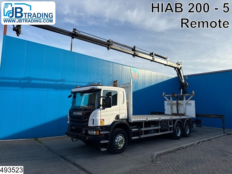 Scania P 410 6x4, EURO 6, Hiab, Remote, Retarder - Camión caja abierta, Camión grúa: foto 1 Scania P 410 6x4, EURO 6, Hiab, Remote, Retarder - Camión caja abierta, Camión grúa: foto 1