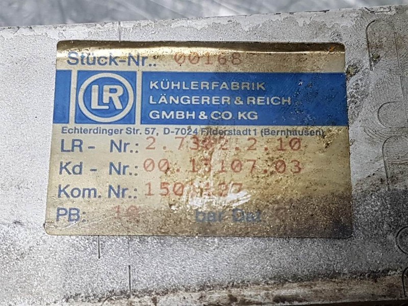 Kramer 312SL-Längerer & Reich 2.7302.2.10-Oil cooler - Hidráulica para Maquinaria de construcción: foto 3 Kramer 312SL-Längerer & Reich 2.7302.2.10-Oil cooler - Hidráulica para Maquinaria de construcción: foto 3