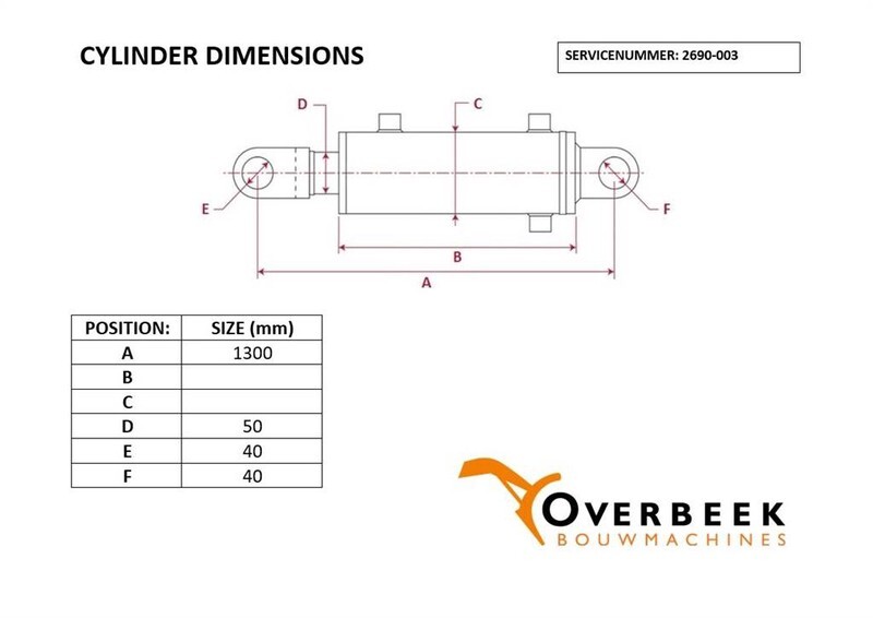 Kramer 520 Allrad-Tilt cylinder/Kippzylinder/Nijgcilinder - Hidráulica para Maquinaria de construcción: foto 4 Kramer 520 Allrad-Tilt cylinder/Kippzylinder/Nijgcilinder - Hidráulica para Maquinaria de construcción: foto 4