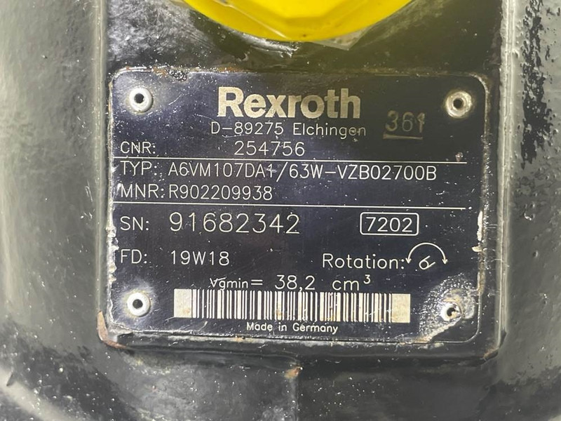 Hidráulica para Maquinaria de construcción Manitou M26 - 254756-Rexroth A6VM107-Drive motor/Fahrmotor: foto 9