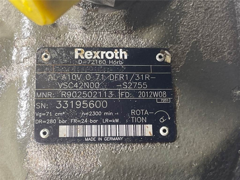 New Holland W110C-Rexroth A10VO71DFR1/31R-Load sensing pump - Hidráulica para Maquinaria de construcción: foto 5 New Holland W110C-Rexroth A10VO71DFR1/31R-Load sensing pump - Hidráulica para Maquinaria de construcción: foto 5