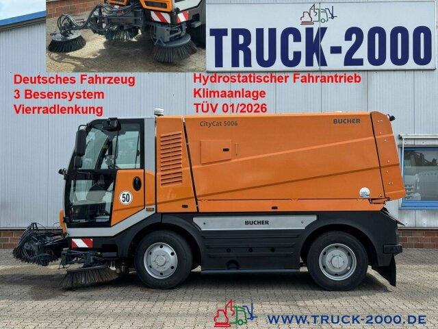 Bucher City Cat 5006 3Besen Sweeper 4 Radlenkung - Barredora vial: foto 1 Bucher City Cat 5006 3Besen Sweeper 4 Radlenkung - Barredora vial: foto 1