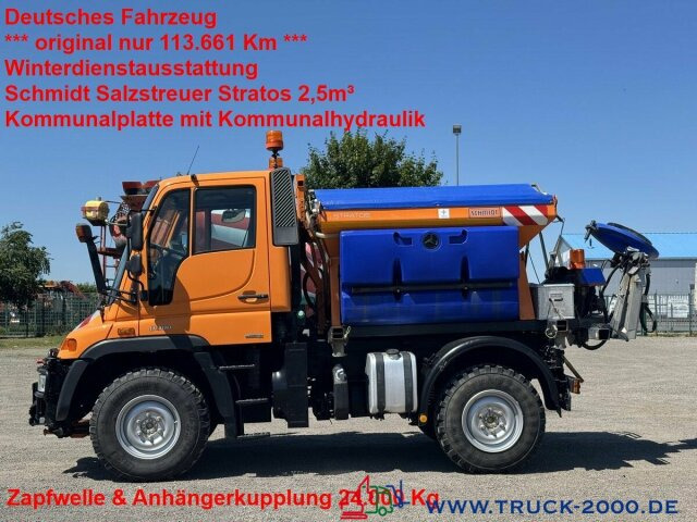 Unimog U300 4x4 Winterdienst Salzstreuer Zapfwelle - Camión: foto 1 Unimog U300 4x4 Winterdienst Salzstreuer Zapfwelle - Camión: foto 1