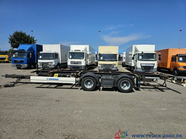 Krone ZZ18 XF0 Tandem Box Carrier - Luft - BPW Achsen - Remolque portacontenedore/ Intercambiable: foto 1 Krone ZZ18 XF0 Tandem Box Carrier - Luft - BPW Achsen - Remolque portacontenedore/ Intercambiable: foto 1