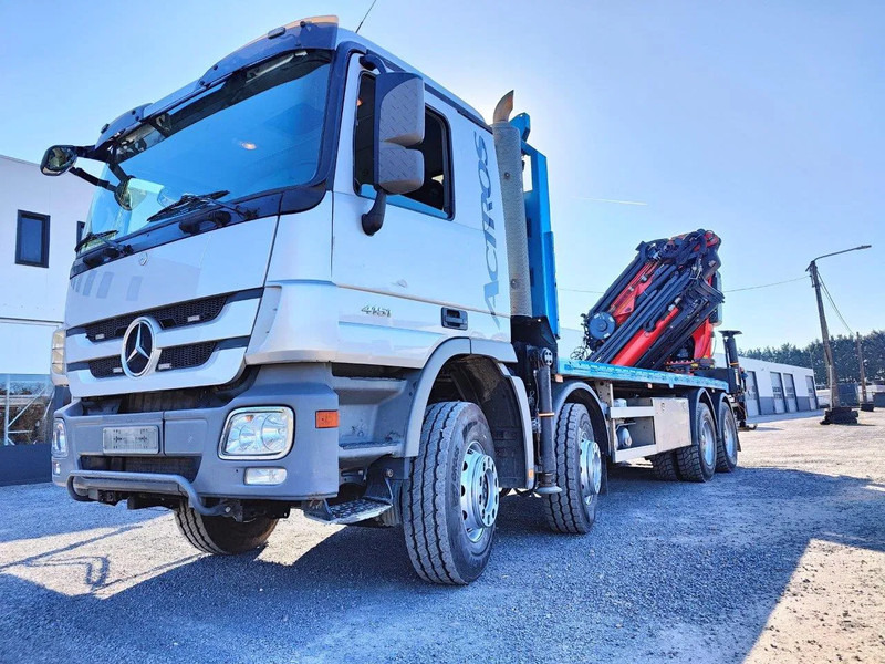 Mercedes-Benz Actros 4151 V8 8x4 roofcrane / dachdecker Palfinger PK78002 + Flyjib PJ170 - Camión caja abierta, Camión grúa: foto 1 Mercedes-Benz Actros 4151 V8 8x4 roofcrane / dachdecker Palfinger PK78002 + Flyjib PJ170 - Camión caja abierta, Camión grúa: foto 1