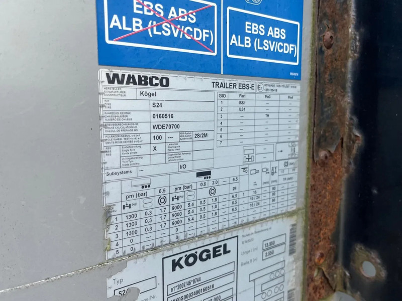 Kögel Schuifzeilen BPW assen - Semirremolque lona: foto 3 Kögel Schuifzeilen BPW assen - Semirremolque lona: foto 3