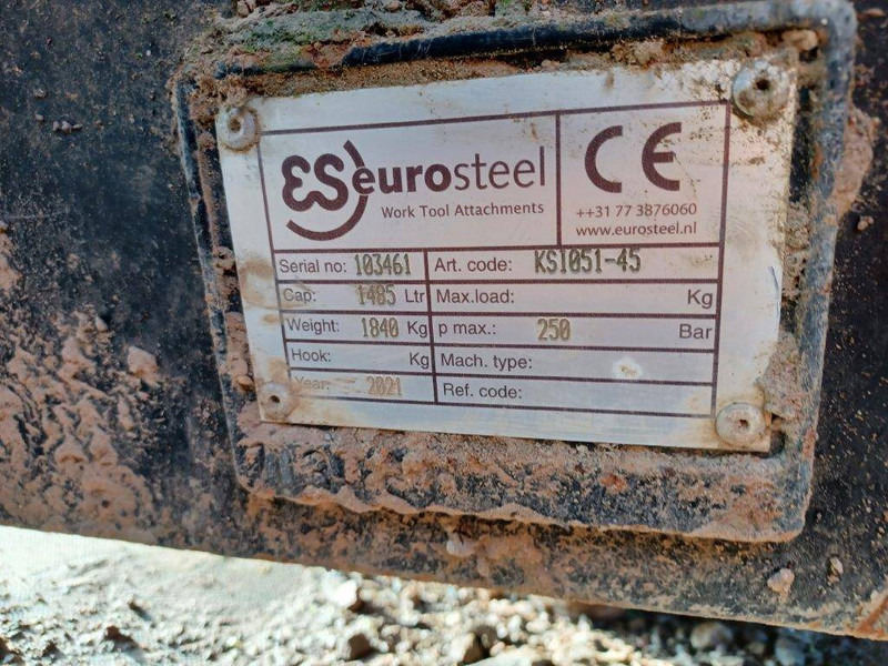 Eurosteel Inclining bucket - Cazo para Maquinaria de construcción: foto 3 Eurosteel Inclining bucket - Cazo para Maquinaria de construcción: foto 3