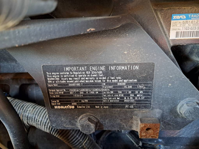 Komatsu WA500-8E0 - Cargadora de ruedas: foto 5 Komatsu WA500-8E0 - Cargadora de ruedas: foto 5