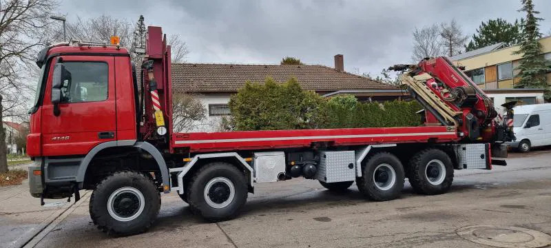 Mercedes-Benz Actros 4146 AK 8X8 FASSI 660 EINZELBER SEILWINDE - Camión caja abierta, Camión grúa: foto 1 Mercedes-Benz Actros 4146 AK 8X8 FASSI 660 EINZELBER SEILWINDE - Camión caja abierta, Camión grúa: foto 1