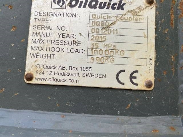 OilQuick (99002377) SW OilQuick OQ 80 - Acoplamiento rápido para Maquinaria de construcción: foto 2 OilQuick (99002377) SW OilQuick OQ 80 - Acoplamiento rápido para Maquinaria de construcción: foto 2