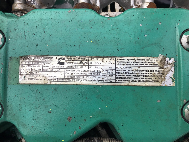 Generador industriale Cummins QSB4.5 GENERATOR 120 KVA USED: foto 8 Generador industriale Cummins QSB4.5 GENERATOR 120 KVA USED: foto 8