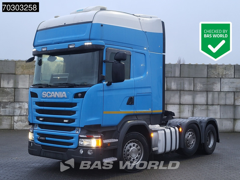 Scania R490 6X2 Retarder Lift+Lenkachse Full-Air 2xTanks Standklima Euro 6 - Cabeza tractora: foto 1 Scania R490 6X2 Retarder Lift+Lenkachse Full-Air 2xTanks Standklima Euro 6 - Cabeza tractora: foto 1
