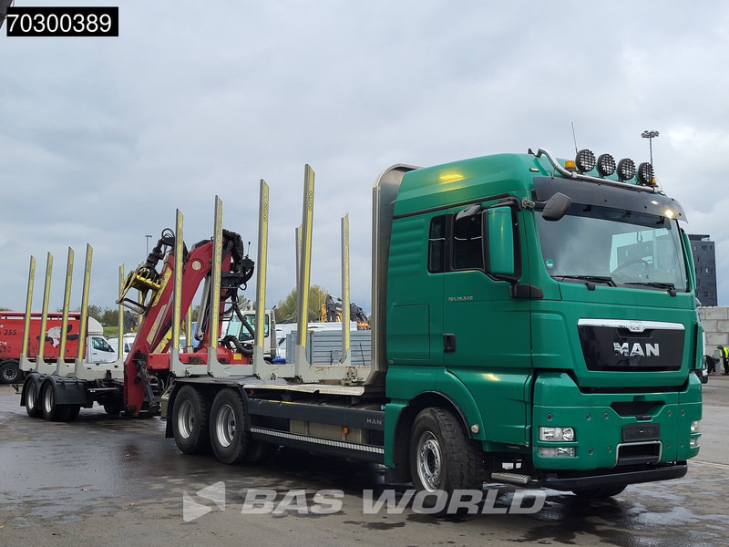 MAN TGX 26.540 6X4 Combi TAJFUN L150Z.96 woodcrane Holztransport Manual Retarder Euro 5 - Camión, Camión grúa: foto 3 MAN TGX 26.540 6X4 Combi TAJFUN L150Z.96 woodcrane Holztransport Manual Retarder Euro 5 - Camión, Camión grúa: foto 3