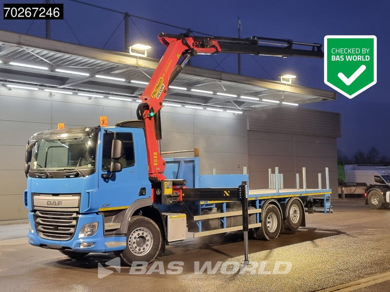 DAF CF 330 6X2 Palfinger PK20001 Kran Crane Rotator Lift+Lenkachse Euro 6 - Camión caja abierta, Camión grúa: foto 1 DAF CF 330 6X2 Palfinger PK20001 Kran Crane Rotator Lift+Lenkachse Euro 6 - Camión caja abierta, Camión grúa: foto 1
