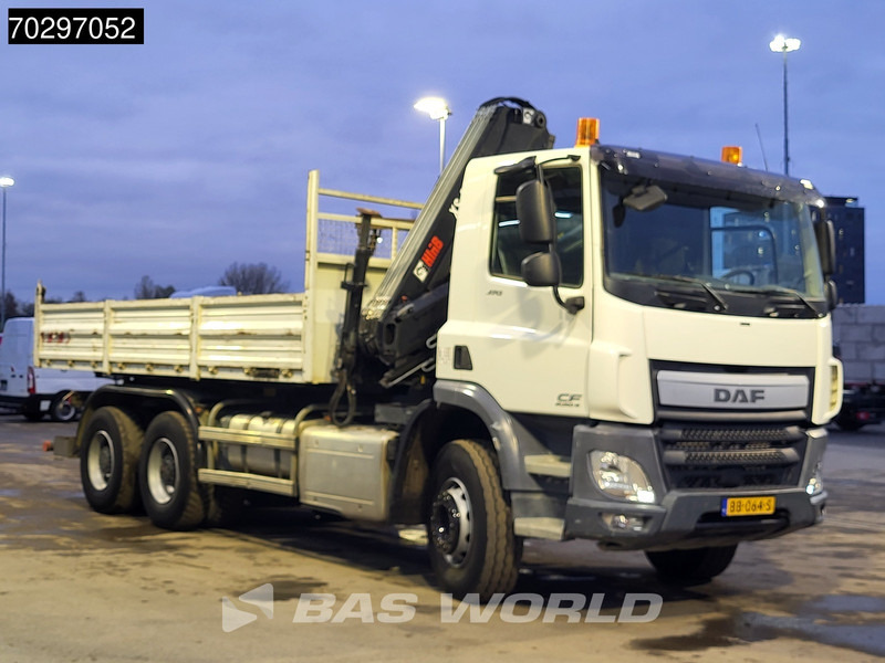 Camión volquete, Camión grúa DAF CF 370 CF 6X4 HIAB 144 BS-3 HIDUO Crane Kran 8m3 Tipper Big-Axle Steelsuspension Euro 6: foto 8 Camión volquete, Camión grúa DAF CF 370 CF 6X4 HIAB 144 BS-3 HIDUO Crane Kran 8m3 Tipper Big-Axle Steelsuspension Euro 6: foto 8