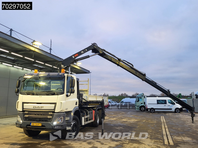Camión volquete, Camión grúa DAF CF 370 CF 6X4 HIAB 144 BS-3 HIDUO Crane Kran 8m3 Tipper Big-Axle Steelsuspension Euro 6: foto 11 Camión volquete, Camión grúa DAF CF 370 CF 6X4 HIAB 144 BS-3 HIDUO Crane Kran 8m3 Tipper Big-Axle Steelsuspension Euro 6: foto 11