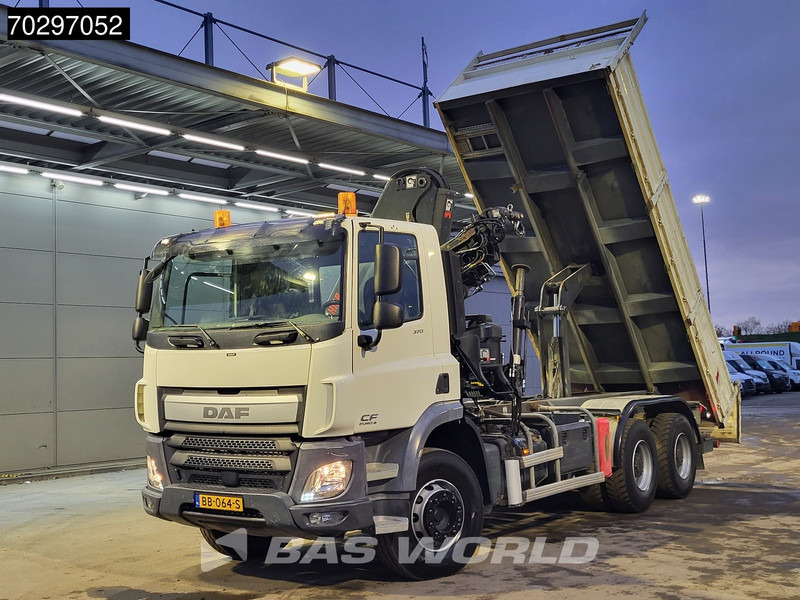 Camión volquete, Camión grúa DAF CF 370 CF 6X4 HIAB 144 BS-3 HIDUO Crane Kran 8m3 Tipper Big-Axle Steelsuspension Euro 6: foto 14 Camión volquete, Camión grúa DAF CF 370 CF 6X4 HIAB 144 BS-3 HIDUO Crane Kran 8m3 Tipper Big-Axle Steelsuspension Euro 6: foto 14