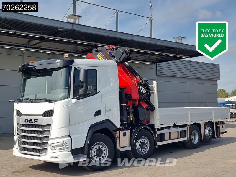 DAF XF 530 8X2 NEW Palfinger PK580 TEC Kran Crane Fly-Jib Winch Lift+Lenkasche Retarder - Camión caja abierta, Camión grúa: foto 1 DAF XF 530 8X2 NEW Palfinger PK580 TEC Kran Crane Fly-Jib Winch Lift+Lenkasche Retarder - Camión caja abierta, Camión grúa: foto 1