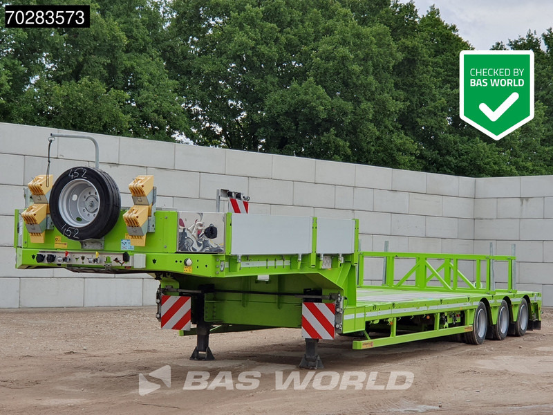 Faymonville F-S43-1AAF 3 axles Extendable Twistlocks 3x Hydraulic Steering Galvanised - Semirremolque góndola rebajadas: foto 1 Faymonville F-S43-1AAF 3 axles Extendable Twistlocks 3x Hydraulic Steering Galvanised - Semirremolque góndola rebajadas: foto 1