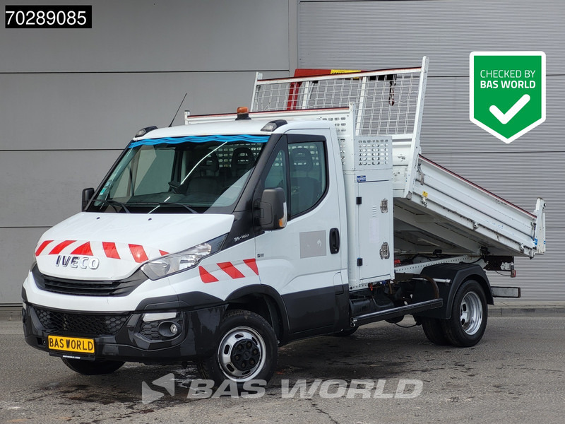 Iveco Daily 35C16 Kipper met Kraan Dubbellucht 3,5t Trekhaak Airco Cruise Camera Euro6 Crane Kran Kranwagen 2m3 A/C Towbar Cruise control - Furgoneta basculante: foto 1 Iveco Daily 35C16 Kipper met Kraan Dubbellucht 3,5t Trekhaak Airco Cruise Camera Euro6 Crane Kran Kranwagen 2m3 A/C Towbar Cruise control - Furgoneta basculante: foto 1
