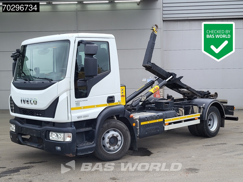 Iveco Eurocargo 120-220 4X2 12tonner HYVA 06-37-S Hooklift Manual ACC Euro 6 - Camión multibasculante: foto 1 Iveco Eurocargo 120-220 4X2 12tonner HYVA 06-37-S Hooklift Manual ACC Euro 6 - Camión multibasculante: foto 1